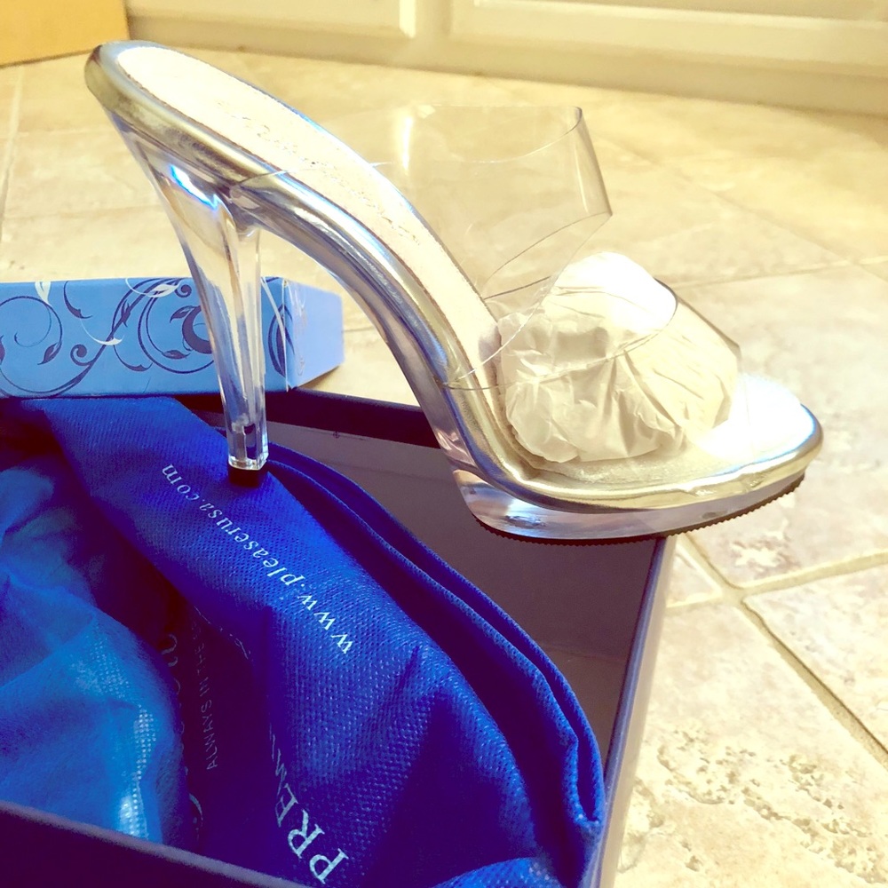 Clear heels